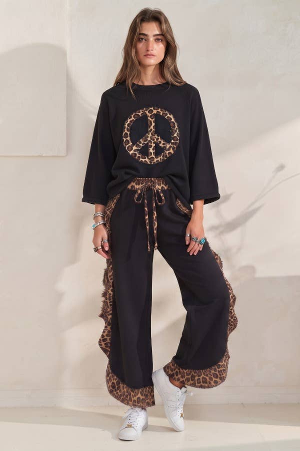 Two-piece top and pants set