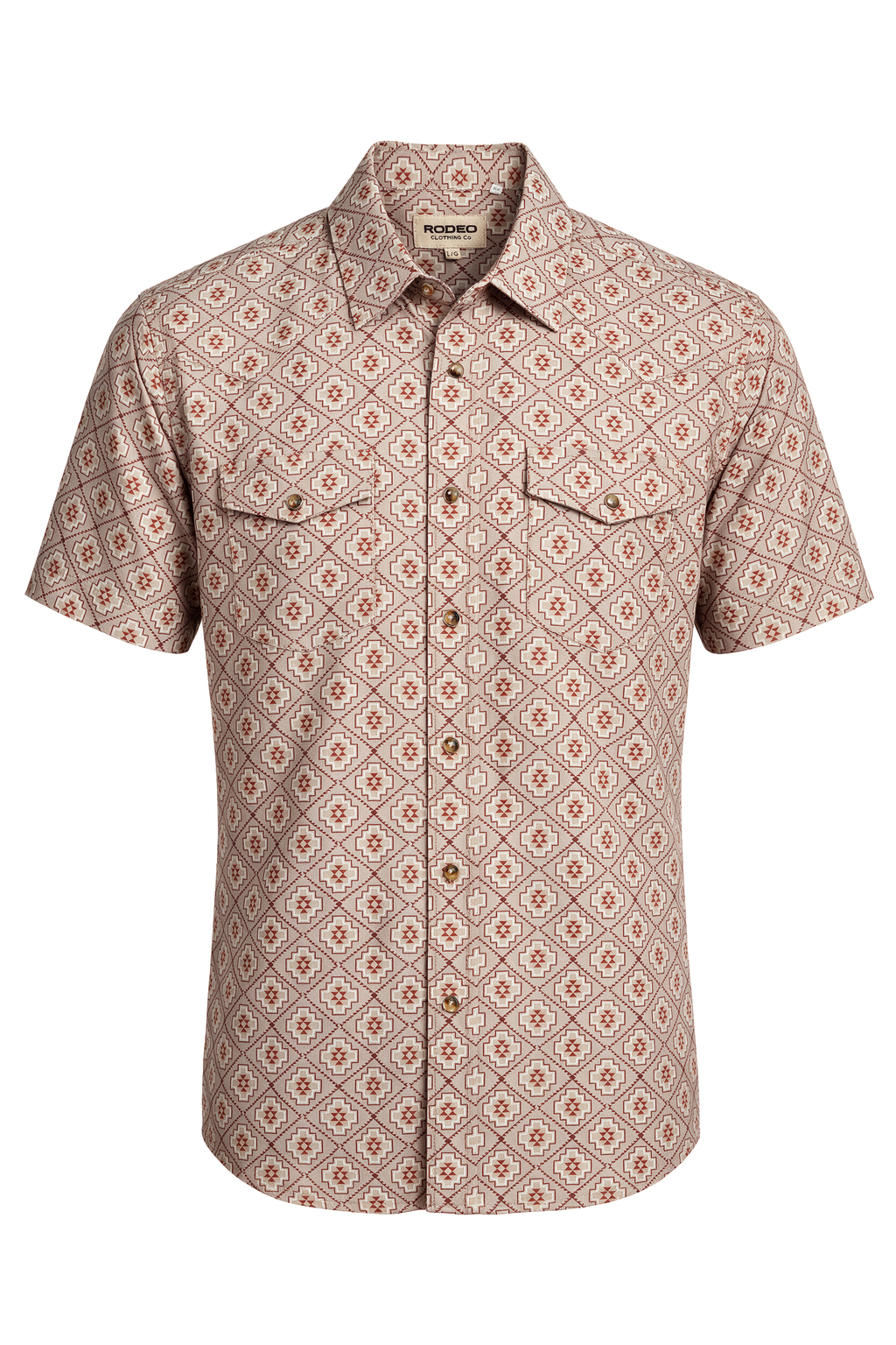 Men’s UPF 50+ Sun Protection Short Sleeve Western Shirt