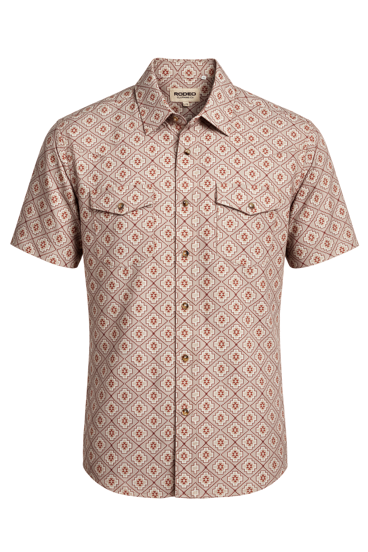 Men’s UPF 50+ Sun Protection Short Sleeve Western Shirt