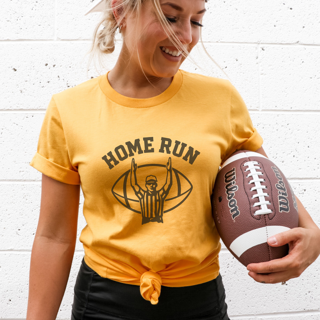 Home Run Funny Football Unisex Graphic T-Shirt