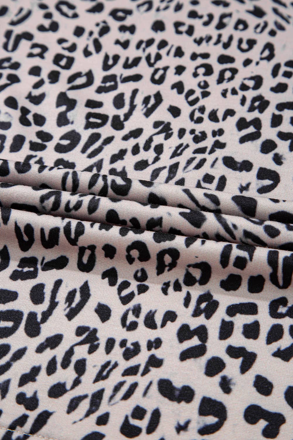 Leopard Ruffled Sleeve Top and Short Set
