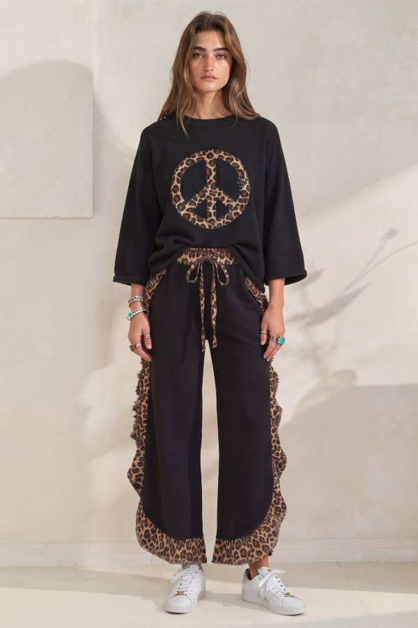 Two-piece top and pants set