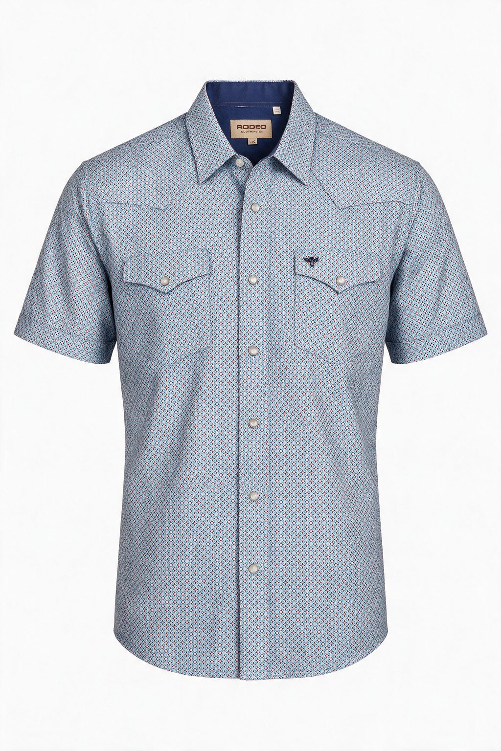 Men's Western Pearl Snap Aztec Print Shirt