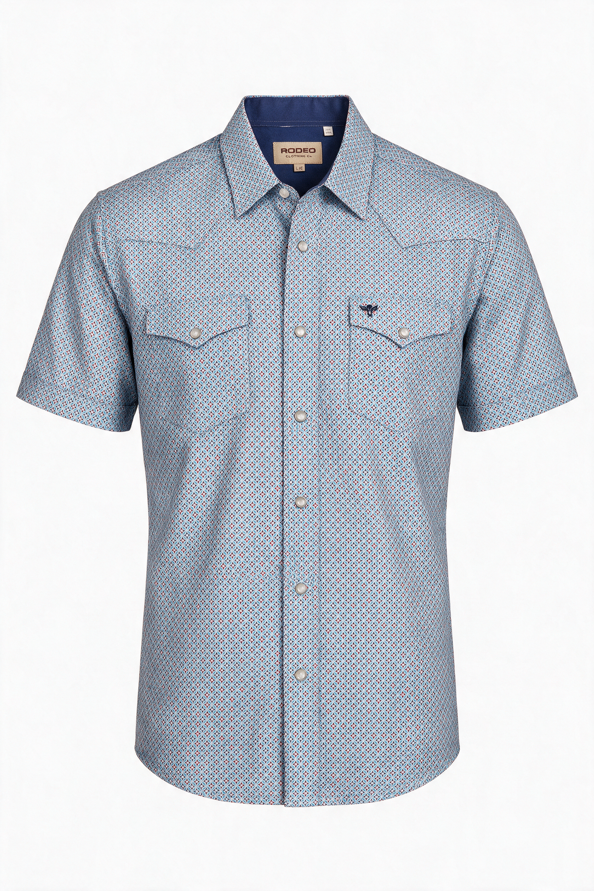Men's Western Pearl Snap Aztec Print Shirt