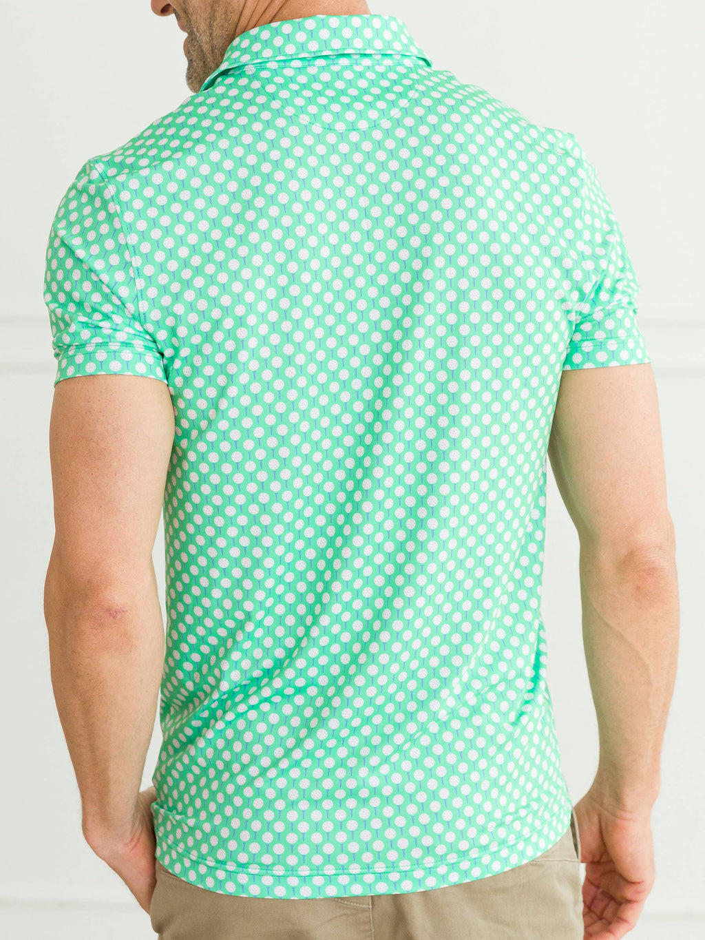Men's Tiny Tee Time Golf Knit Short Sleeve Performance Polo