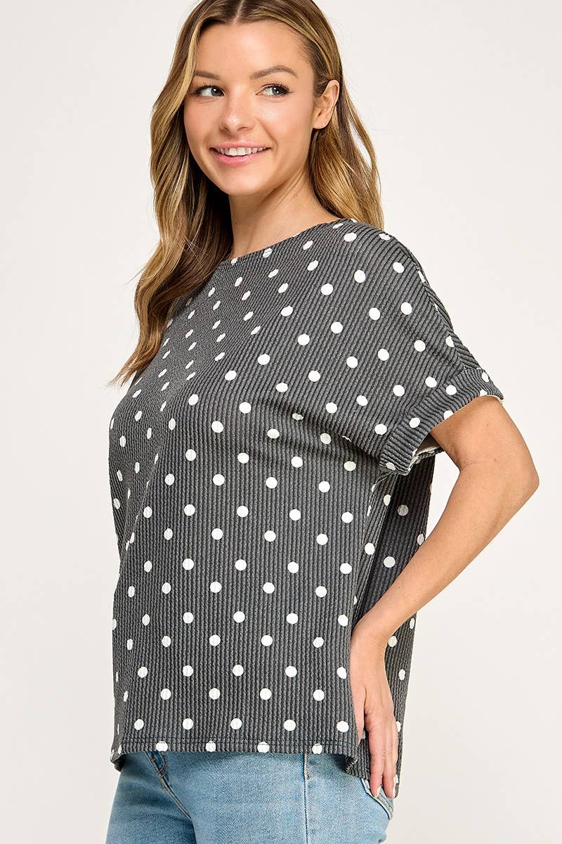 Polka Dot Pattern Top