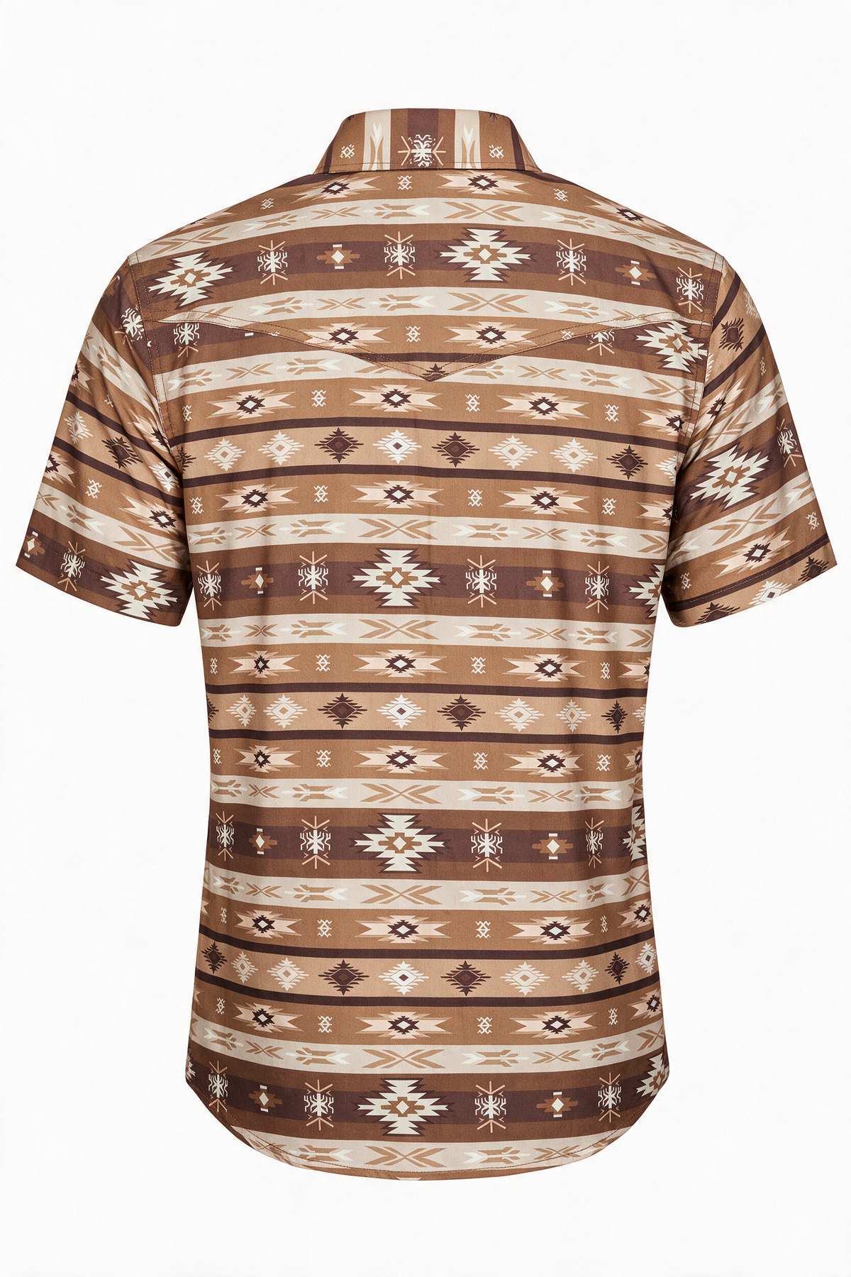 Men's Western Pearl Snap Aztec Print Shirt