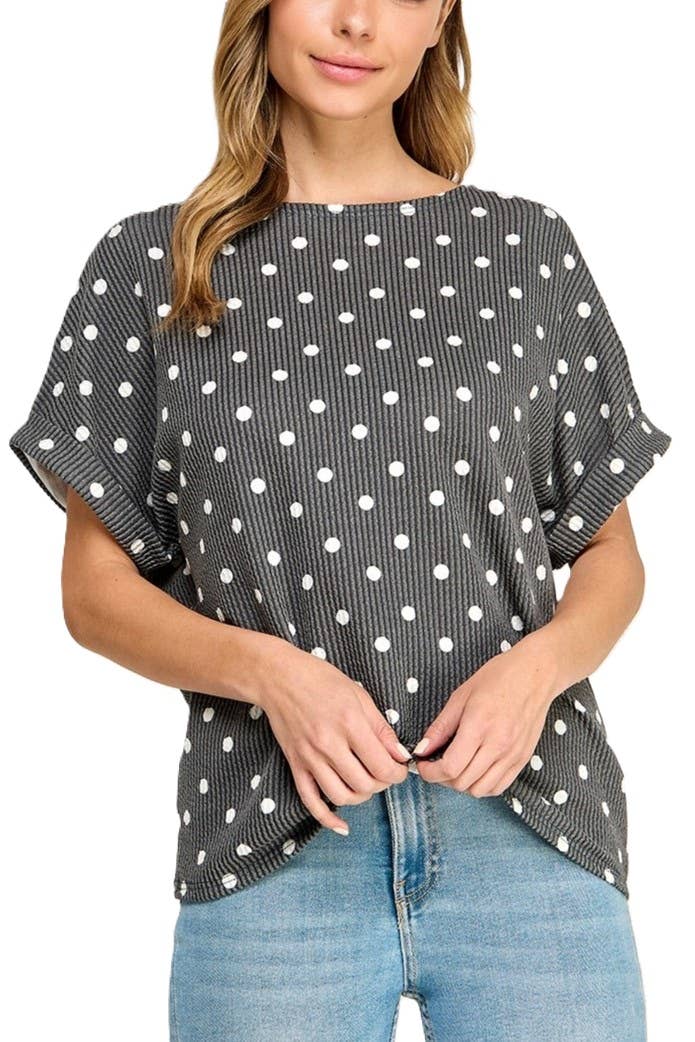 Polka Dot Pattern Top