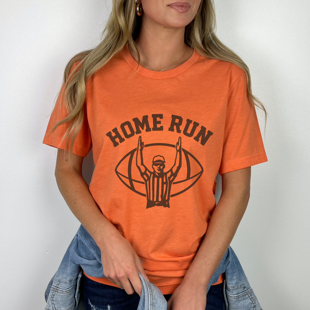 Home Run Funny Football Unisex Graphic T-Shirt