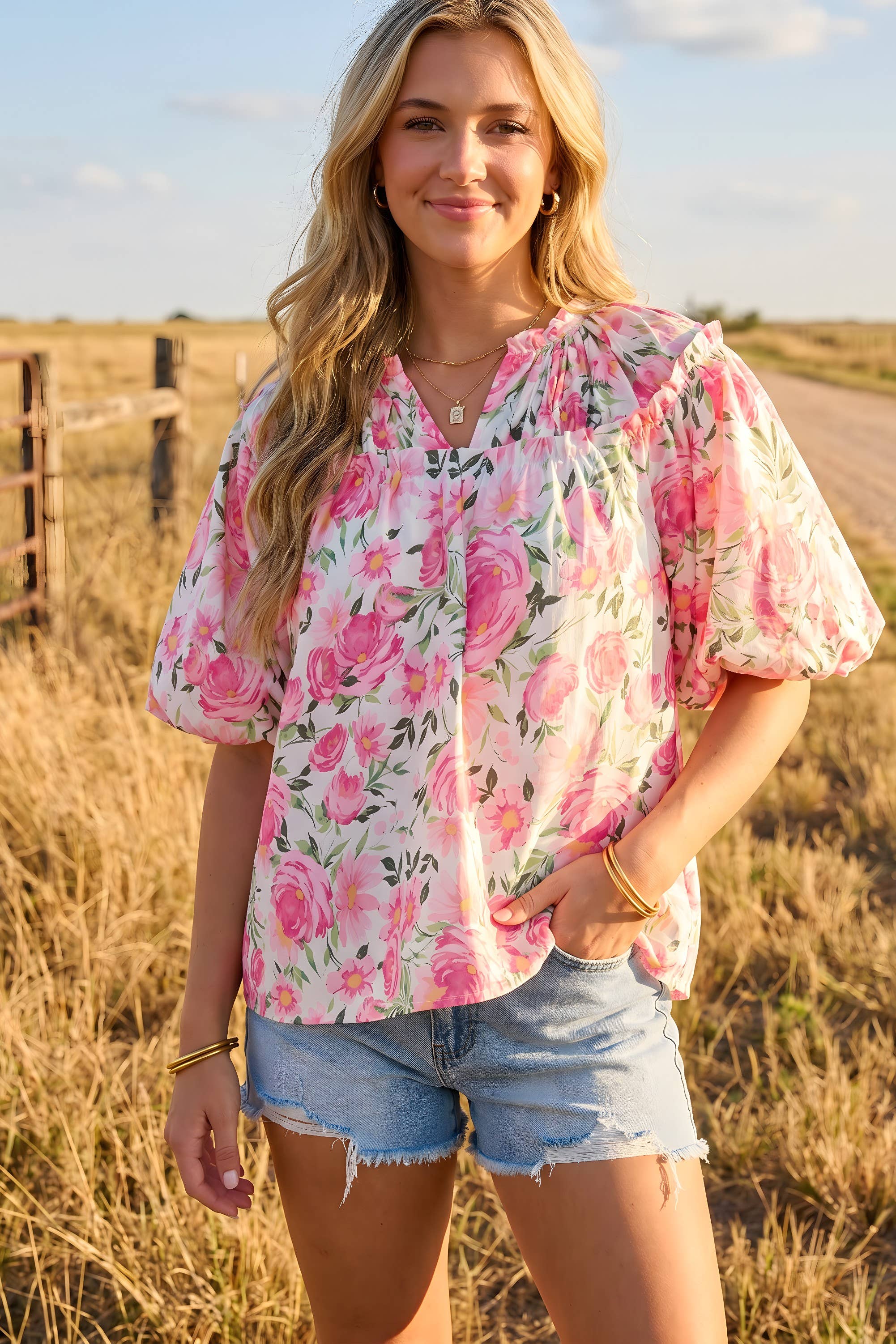 Floral Blouse Top