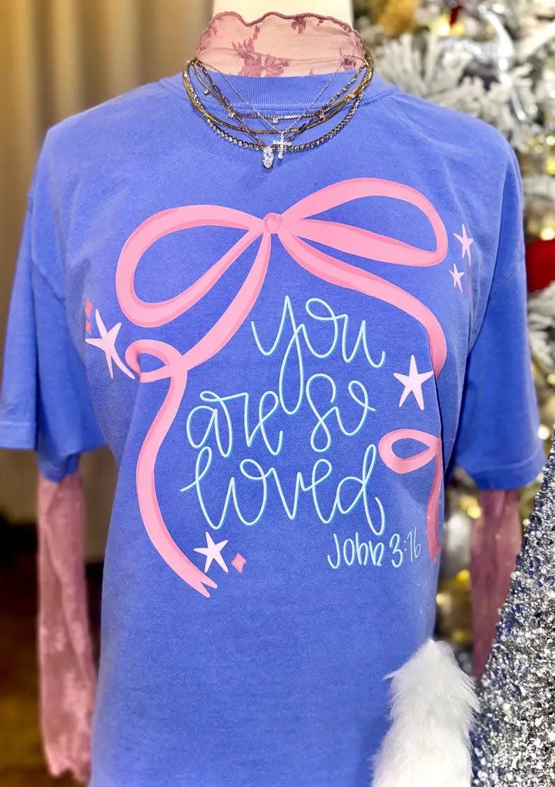 So Loved Coquette Bow Graphic Tee