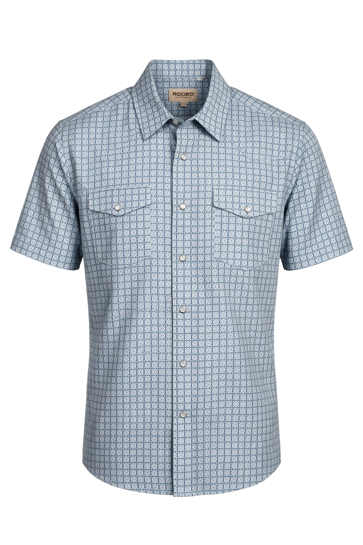 Men’s UPF 50+ Sun Protection Short Sleeve Western Shirt