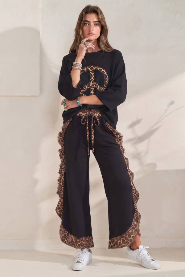 Two-piece top and pants set
