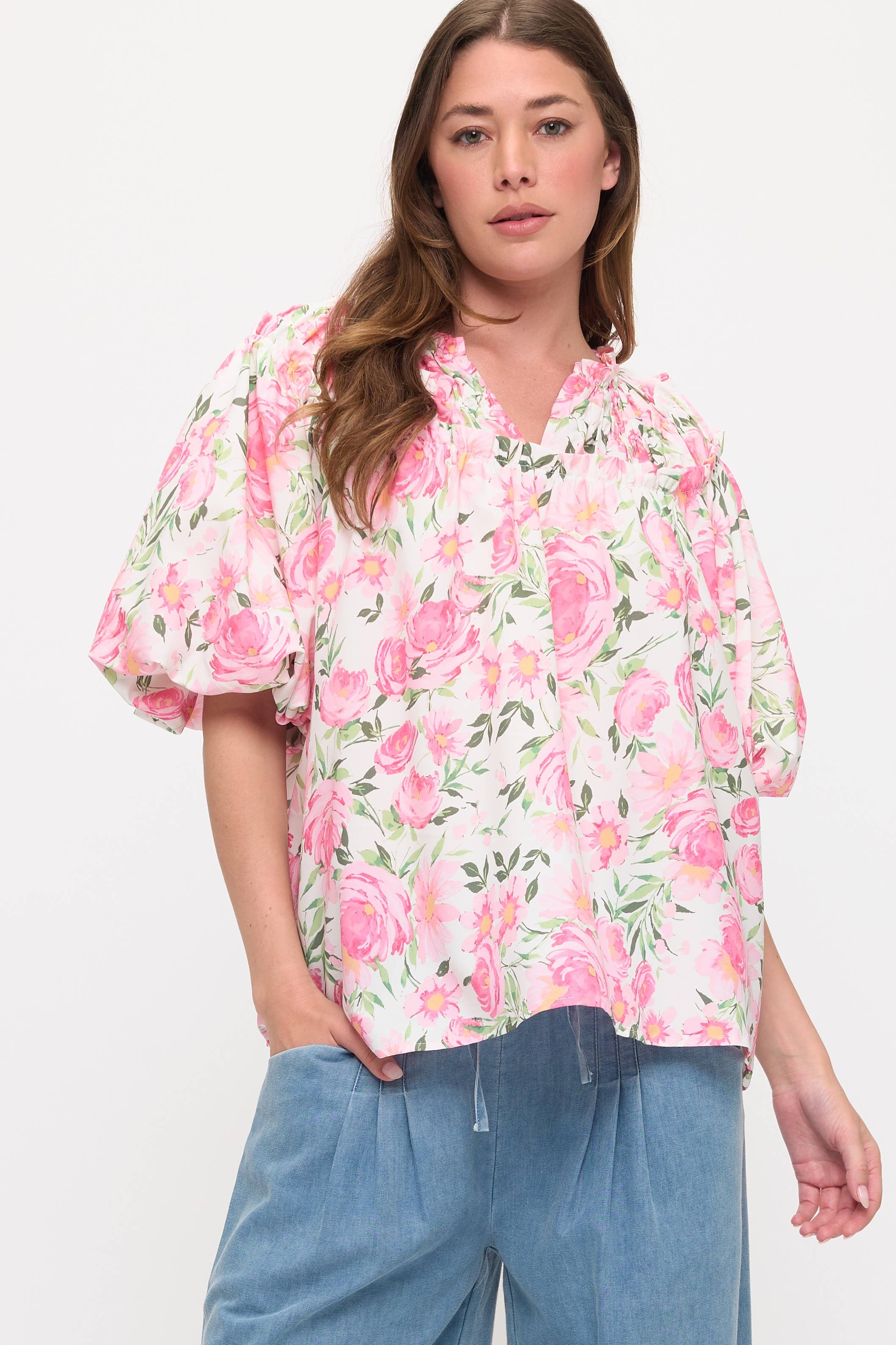 Floral Blouse Top