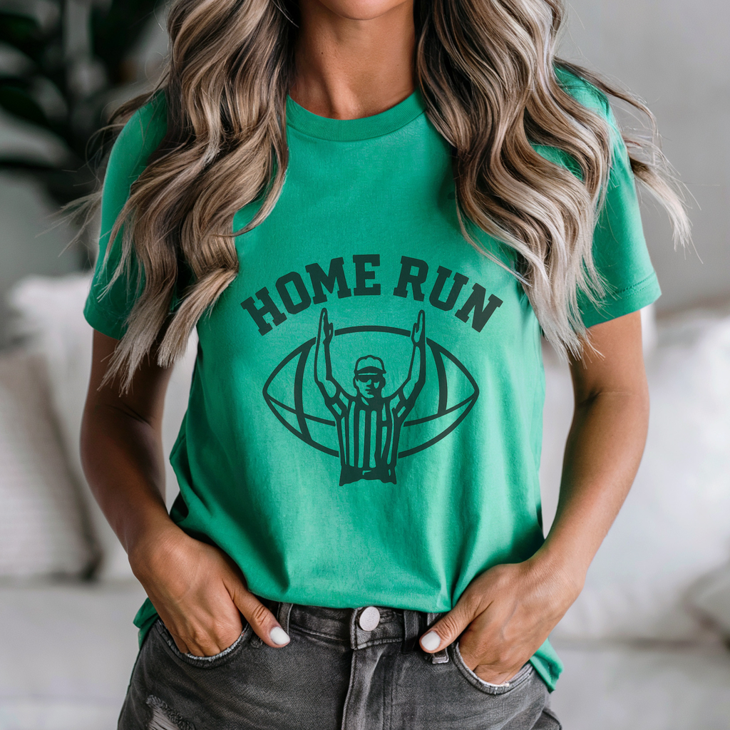 Home Run Funny Football Unisex Graphic T-Shirt