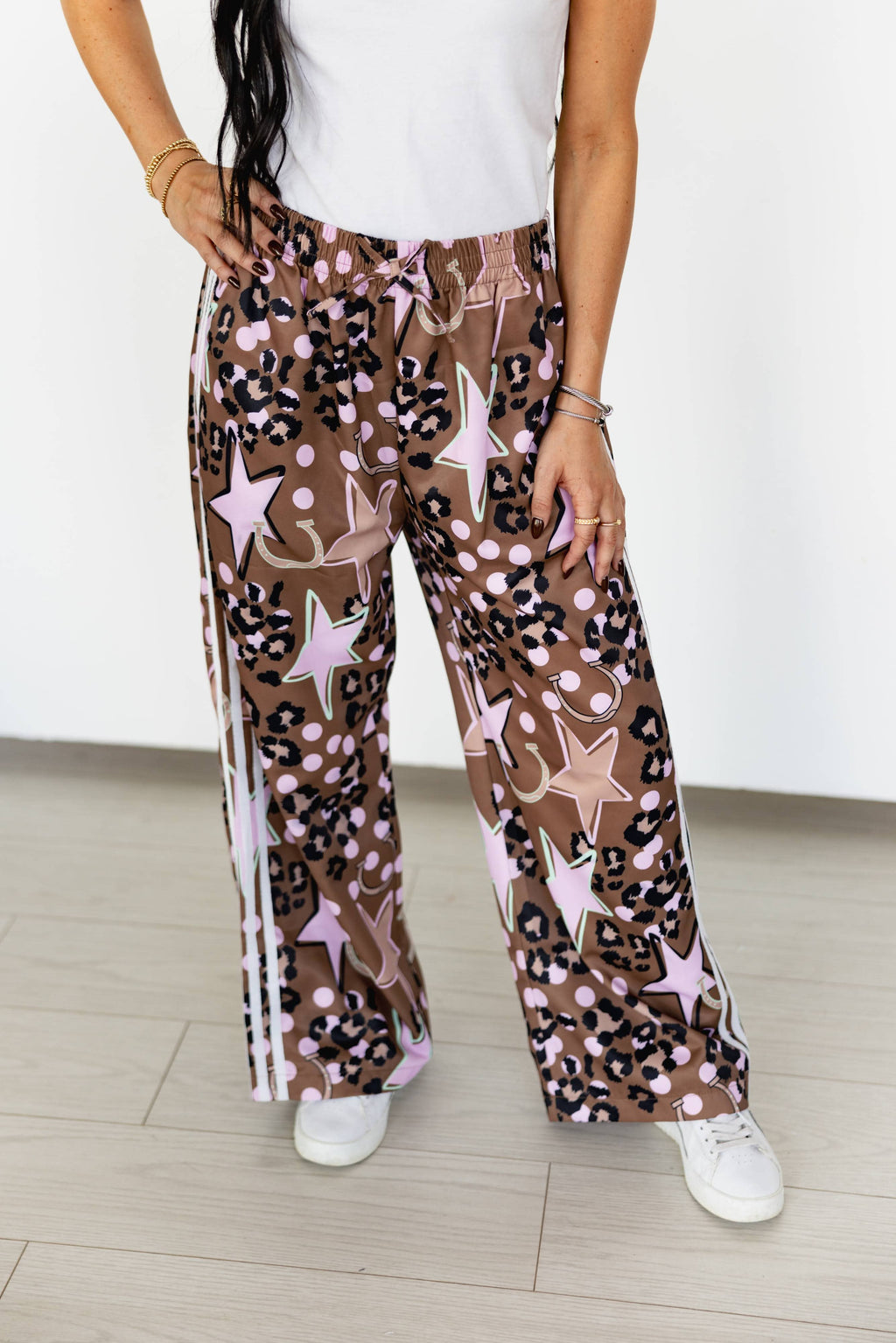 VR57 BROWN STAR HORSESHOE PANTS
