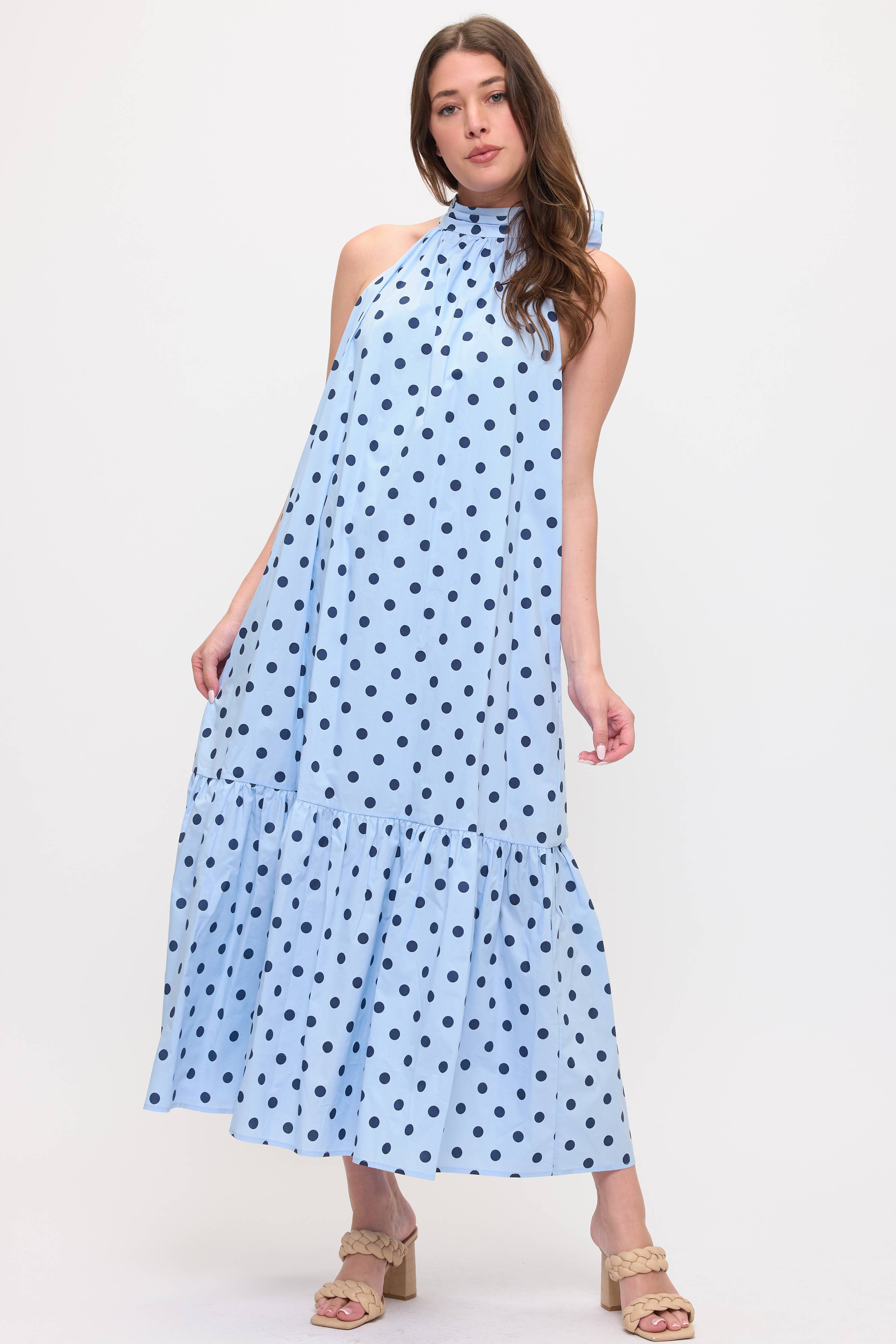Polka Dot Maxi Dress