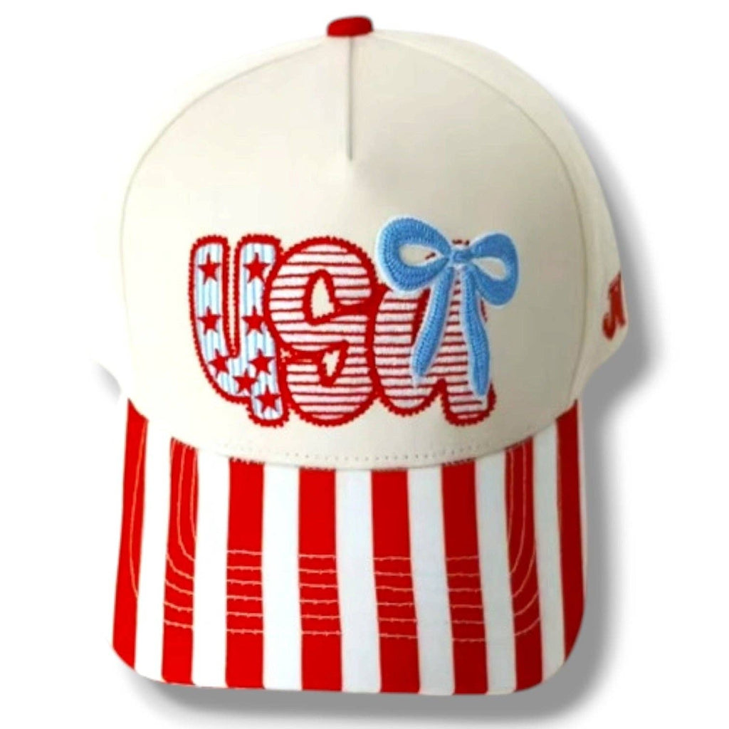 USA Bow Stripe Cap