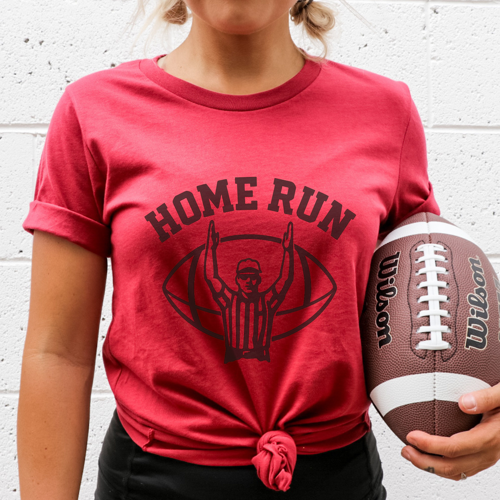 Home Run Funny Football Unisex Graphic T-Shirt