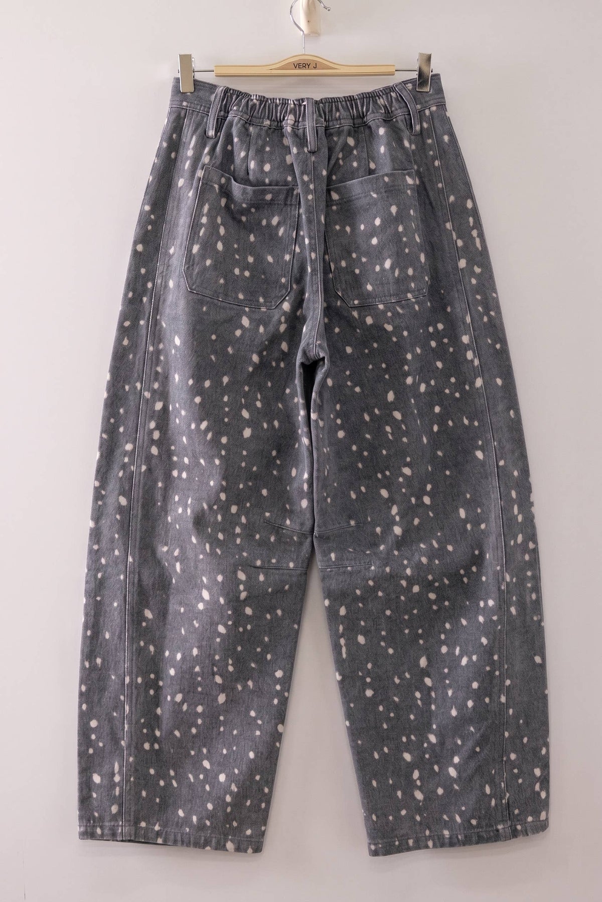 Allover Print Barrel Pants