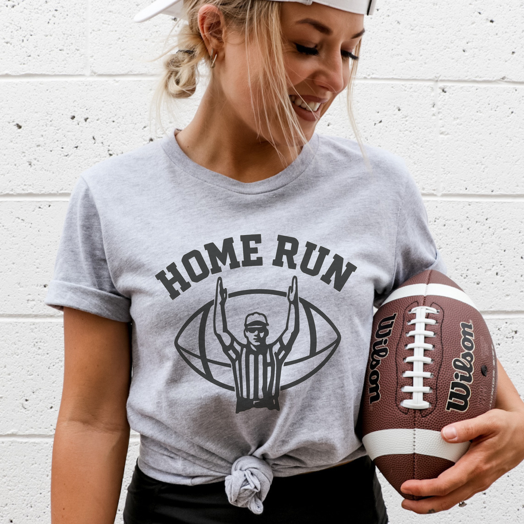Home Run Funny Football Unisex Graphic T-Shirt