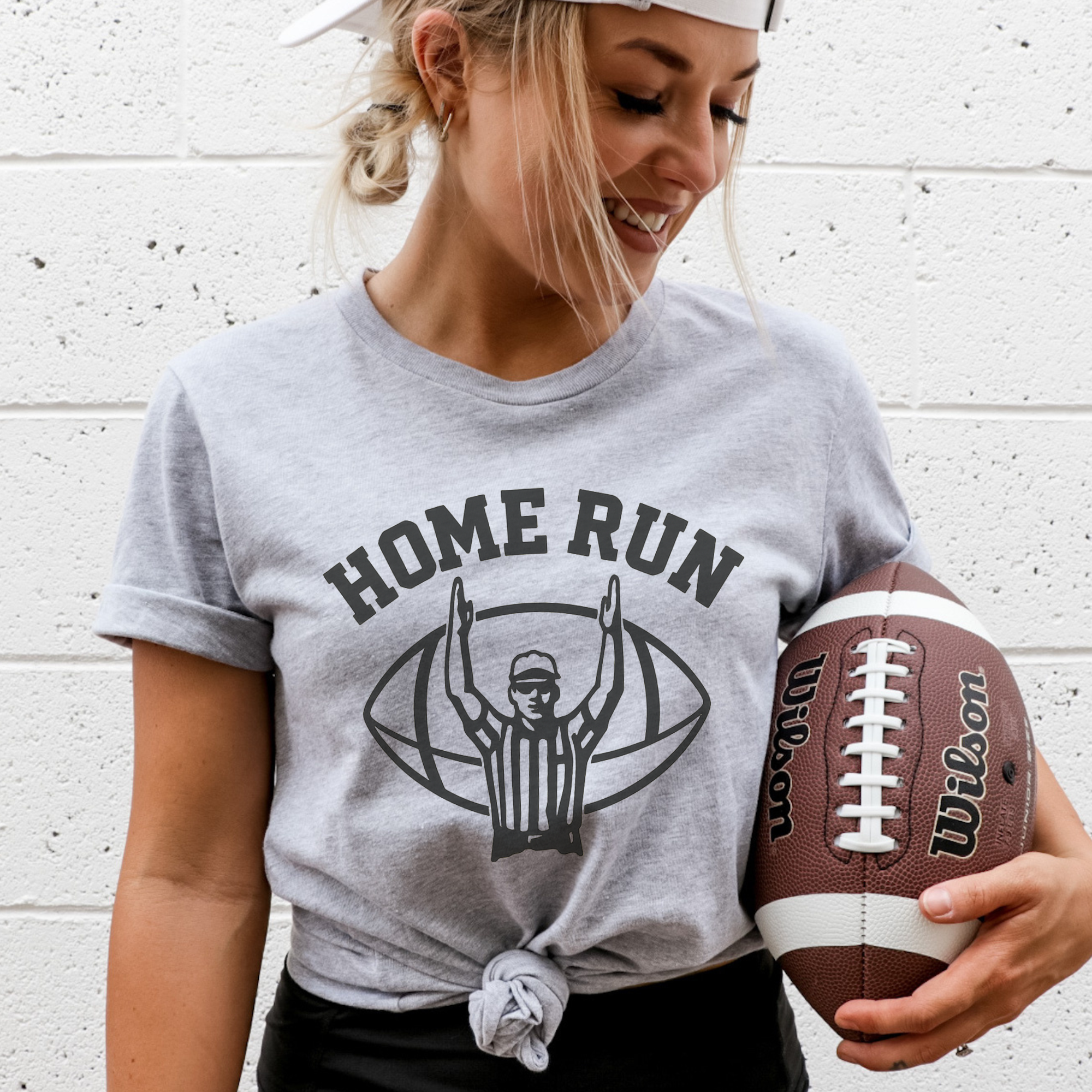 Home Run Funny Football Unisex Graphic T-Shirt
