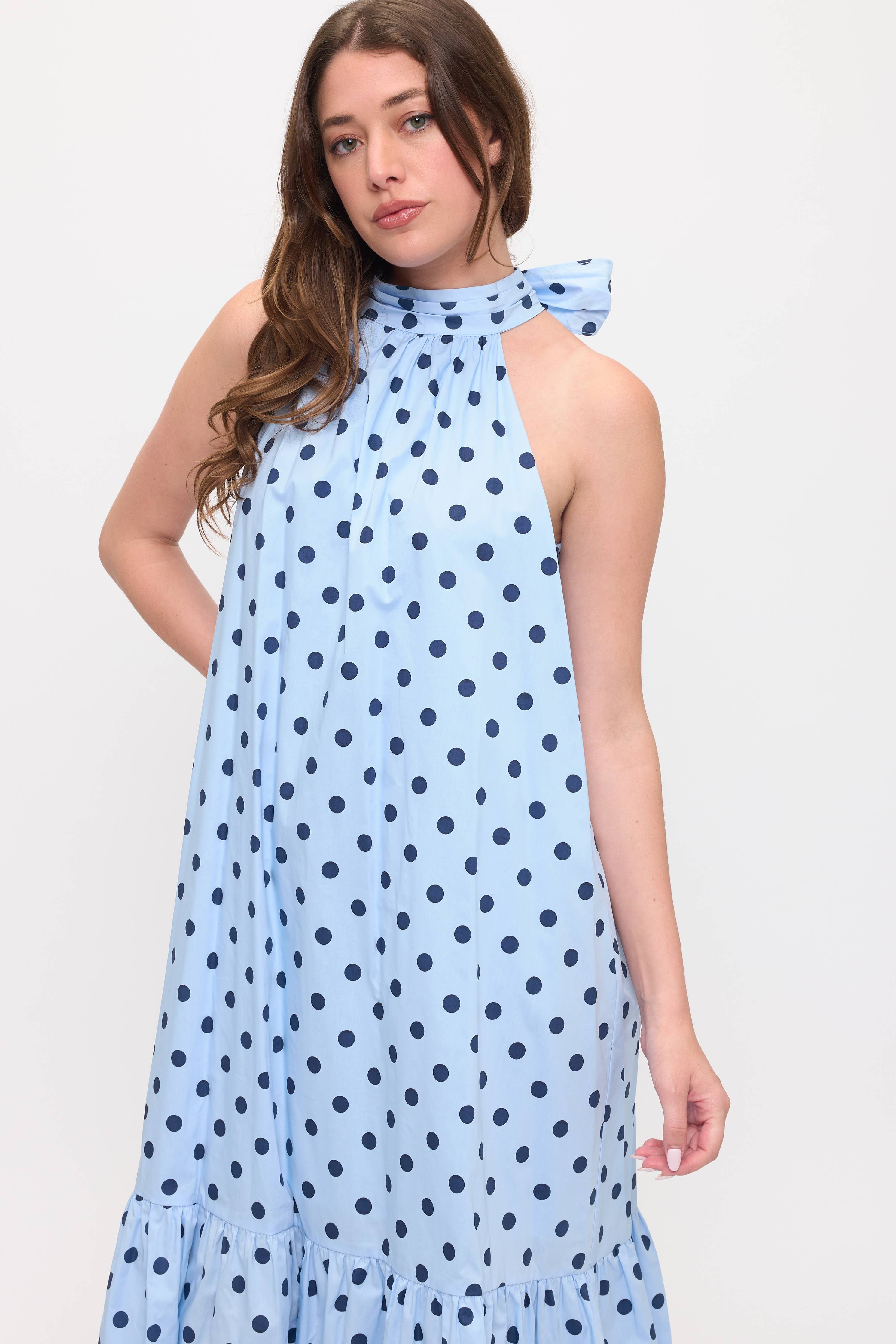 Polka Dot Maxi Dress