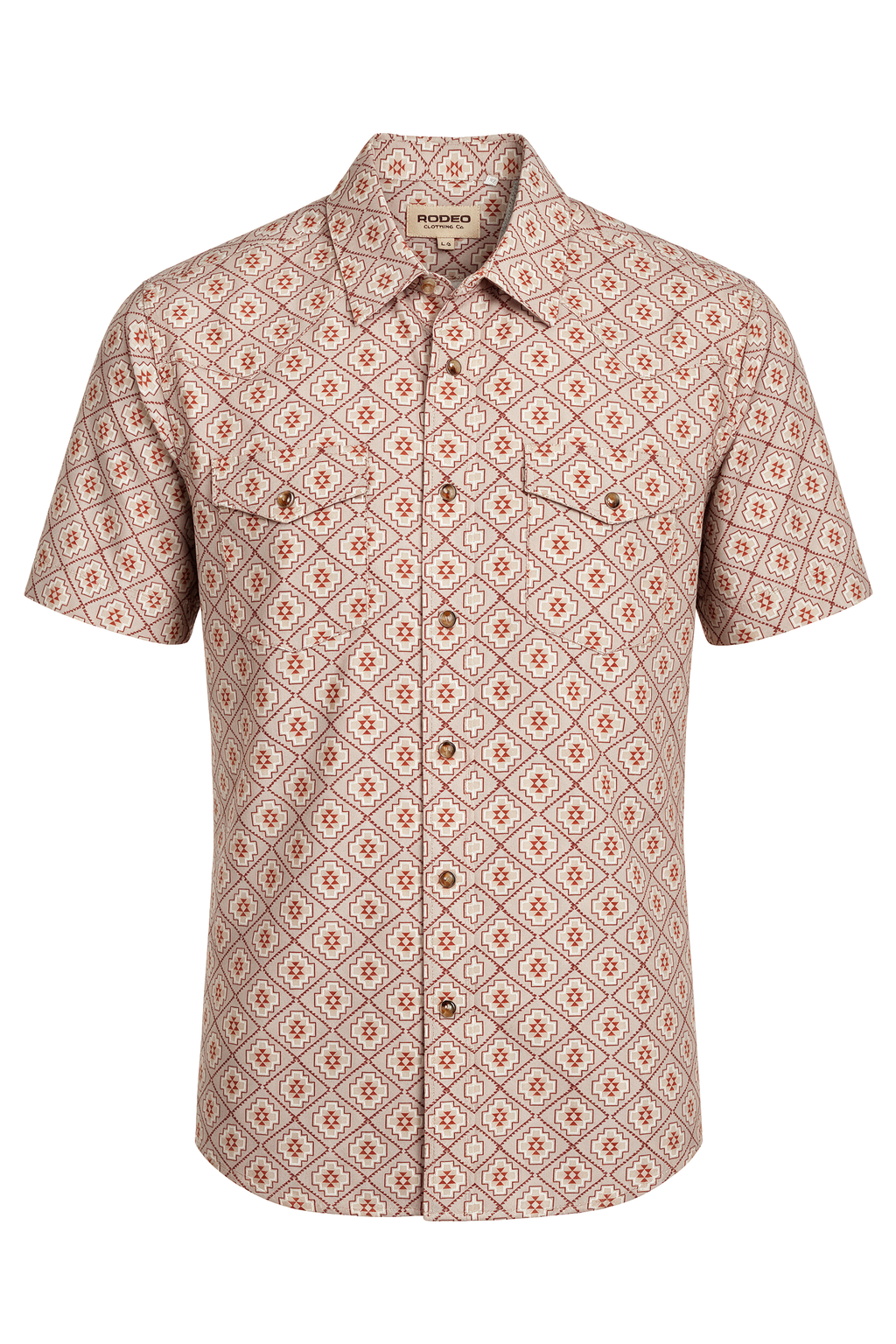 Men’s UPF 50+ Sun Protection Short Sleeve Western Shirt