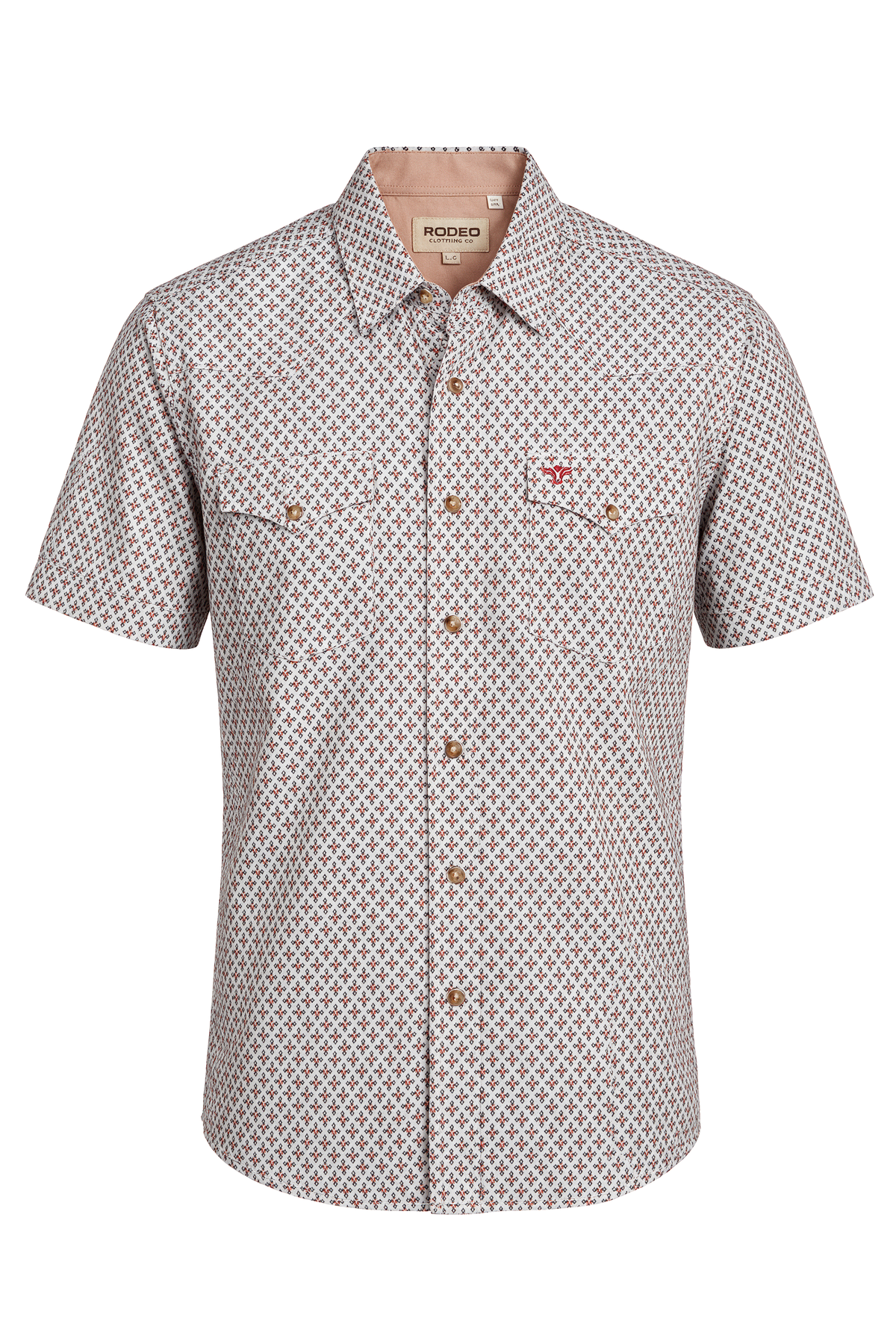 Men's Western Pearl Snap Aztec Print Shirt