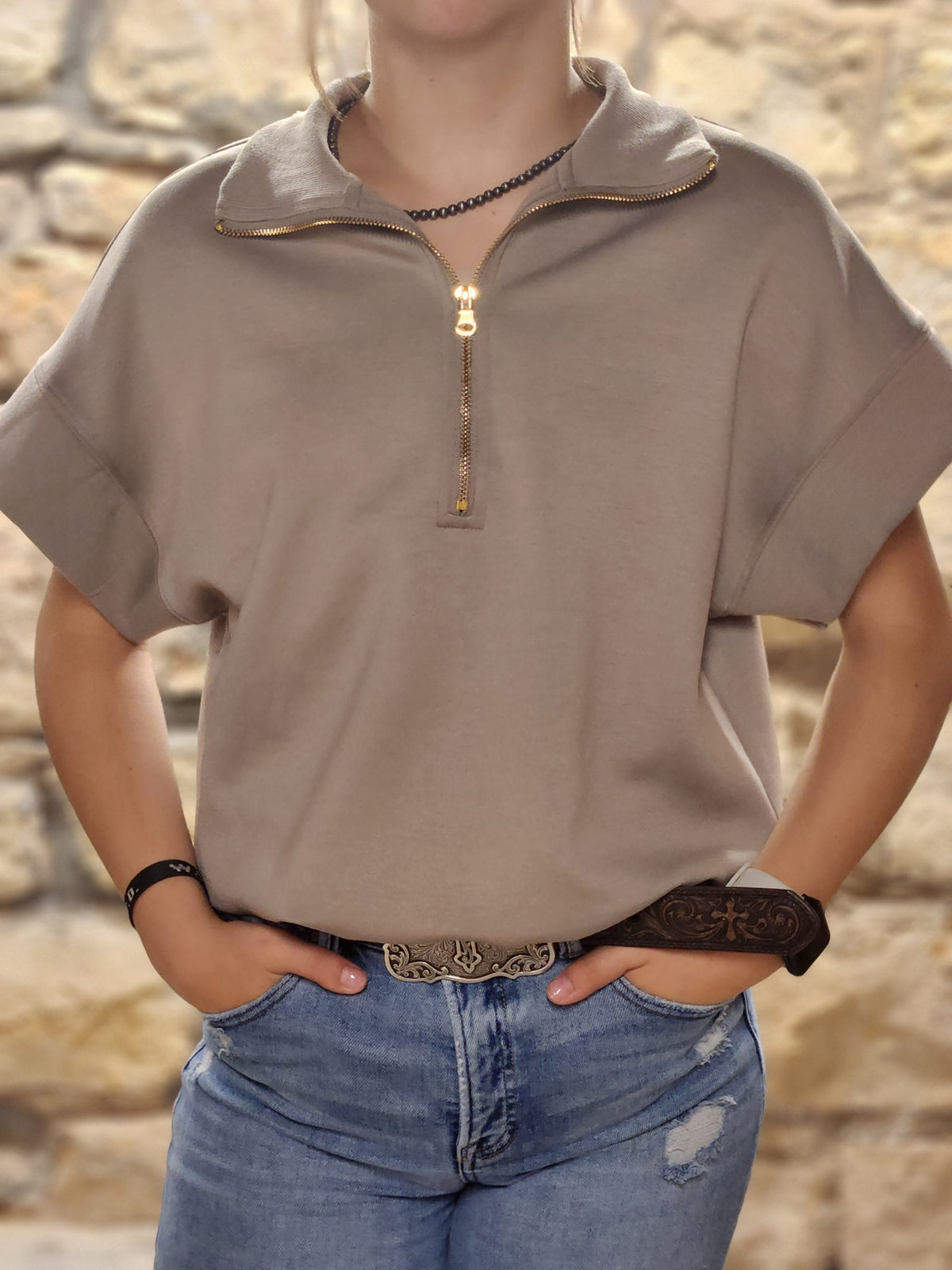 Scuba Zip Up Top