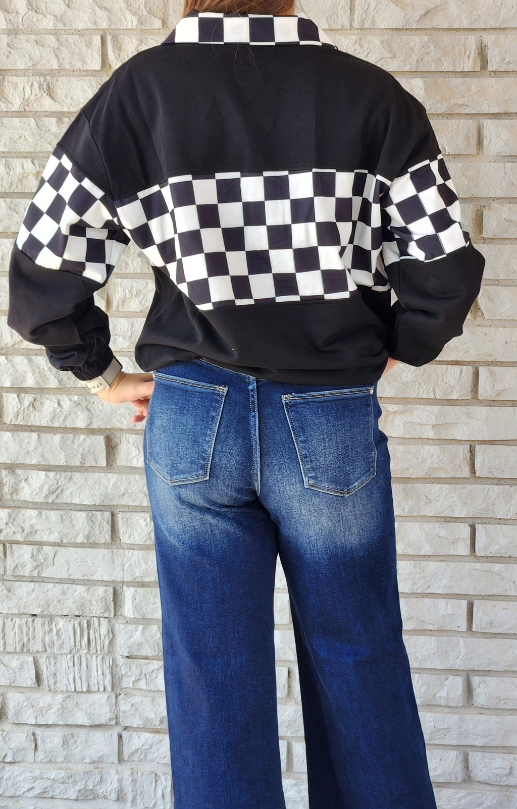 End Zone Checkered Pullover
