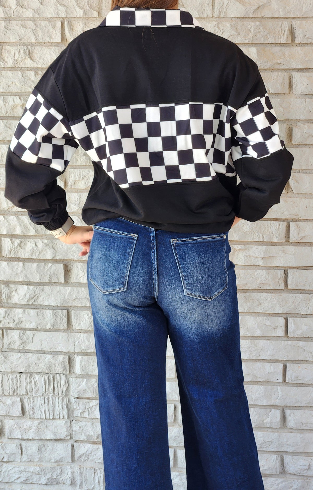 End Zone Checkered Pullover