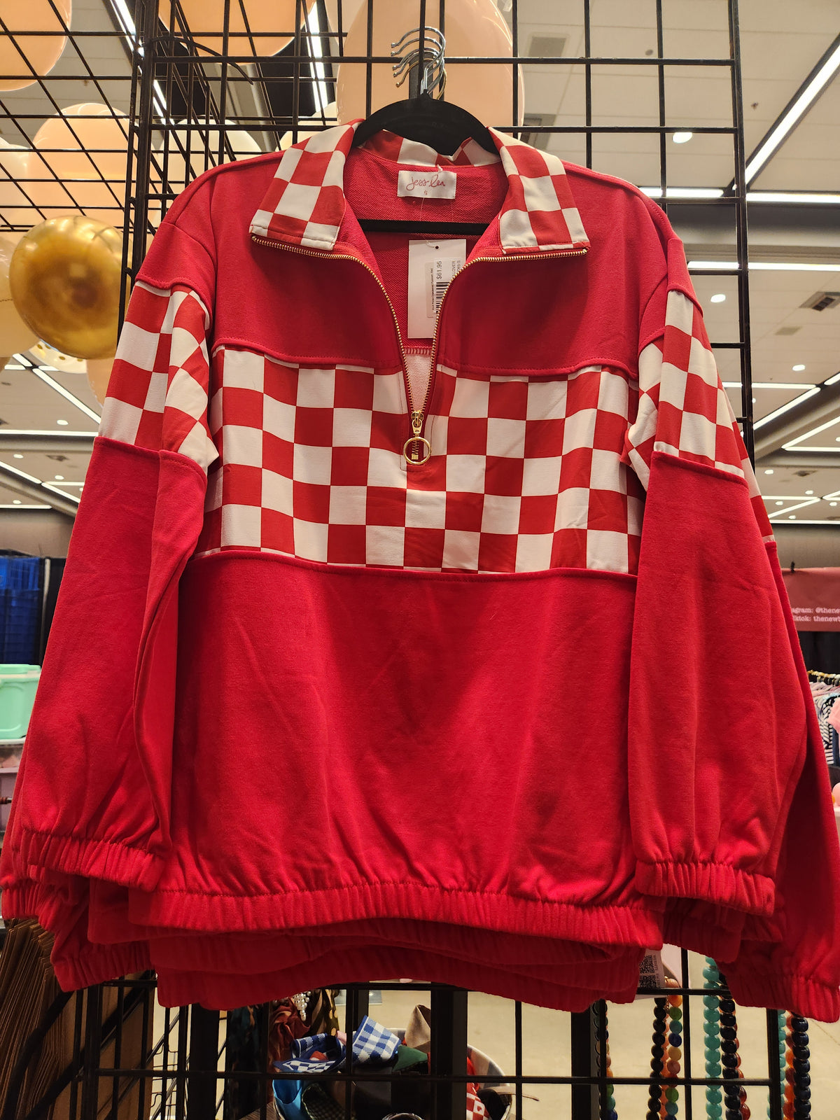 End Zone Checkered Pullover