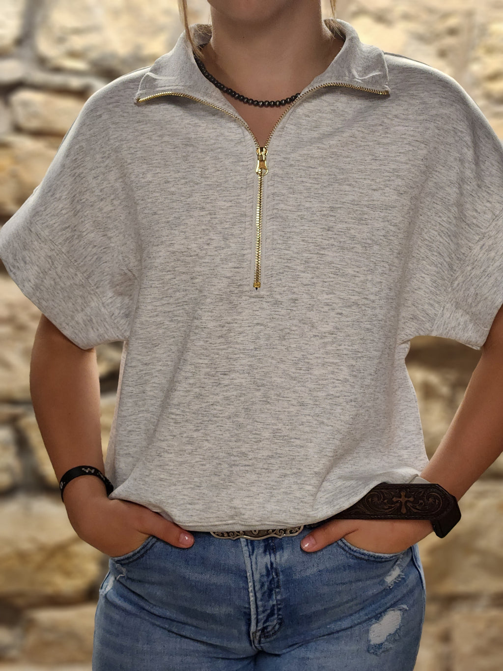 Scuba Zip Up Top