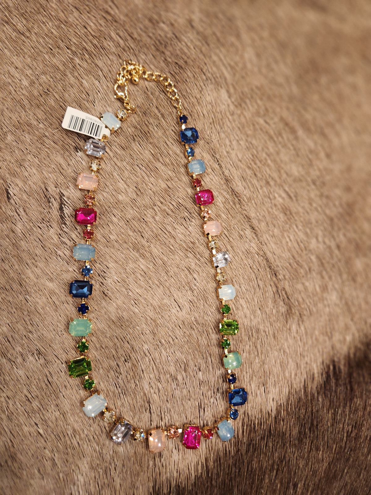 MULTI COLOR JEWELED NECKLACE