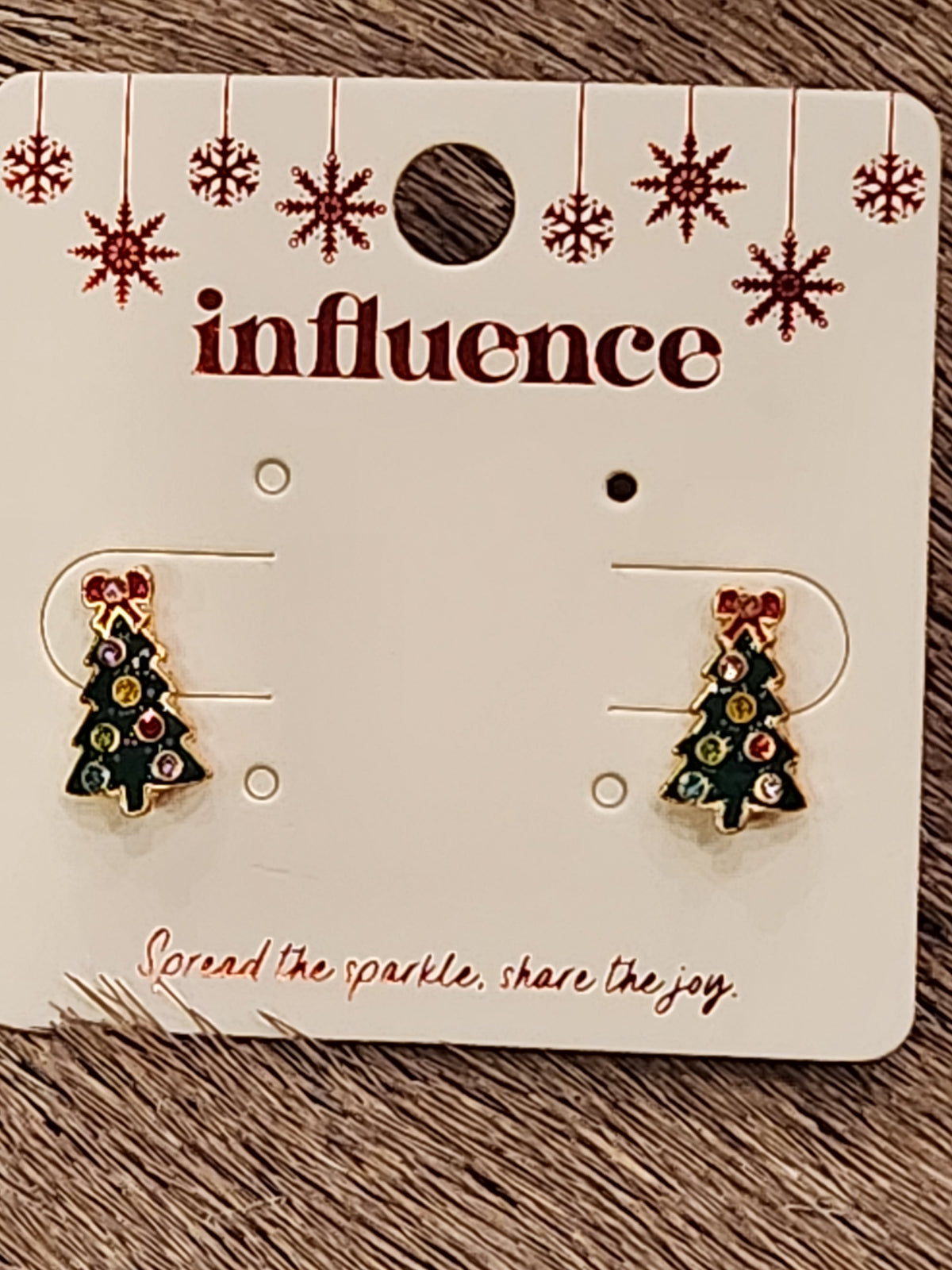 CHRISTMAS TREE STUD EARRINGS