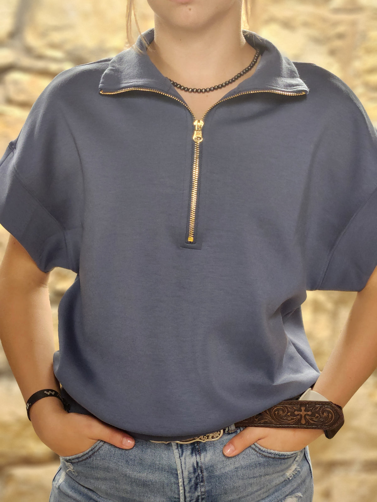 Scuba Zip Up Top