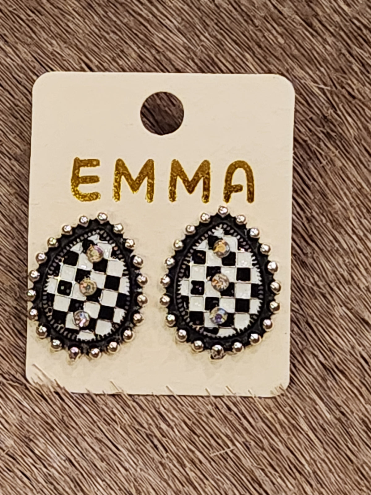 CHECKERED EARRINGS
