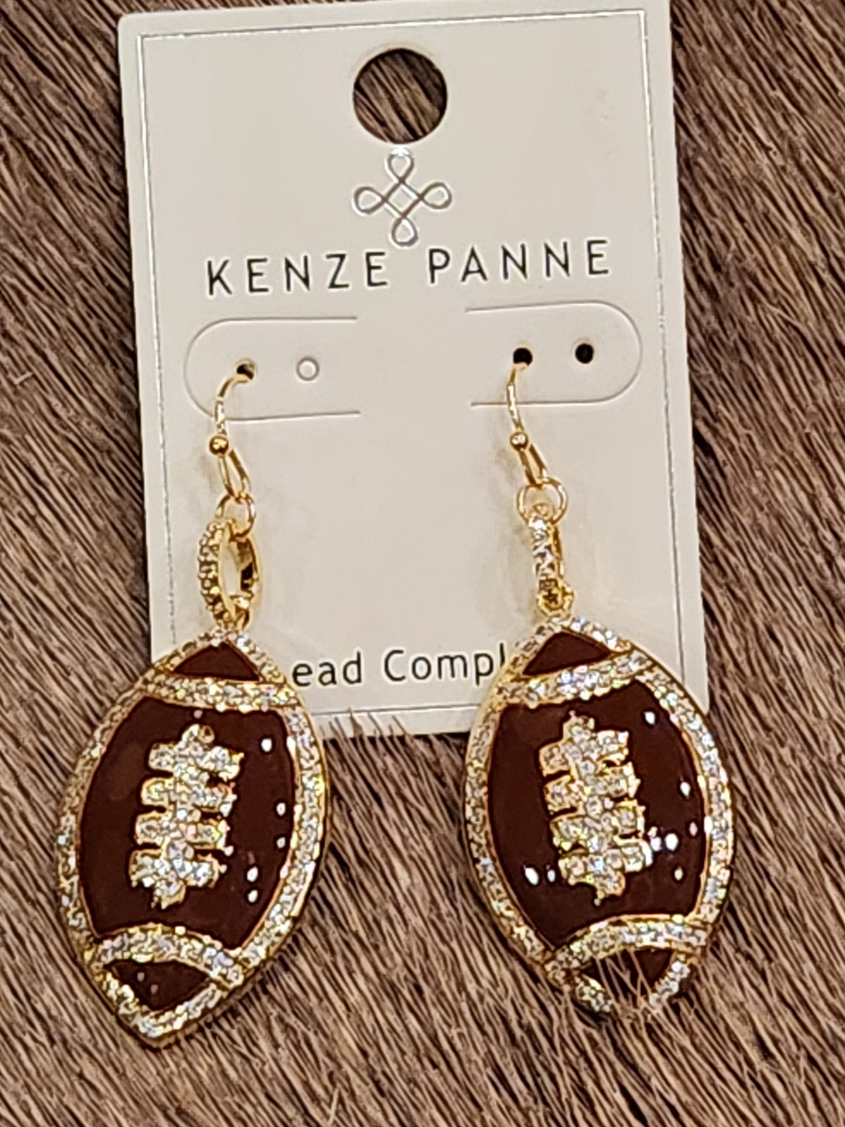 FOOTBALL DANGLE EARRINGS